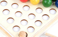 Thumbnail for Toystar EcoToys Wooden Rainbow Board | Educational Puzzle Game - Colors and Shapes - Educatief Puzzelspel - Kleuren en Vor...