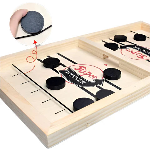 Slam Shot | Family Wooden Hockey Game - Reaction Game