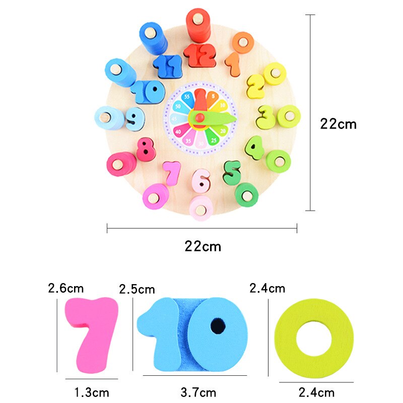 Toystar EcoToys Smart Time Learning Clock | Educational wooden puzzle - Educational playing experience for children - Educ...
