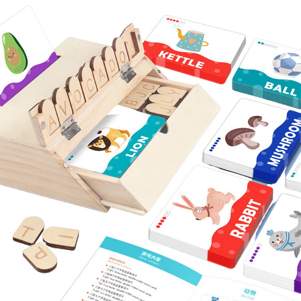 Toystar EcoToys LearnBox | Creative Reading and Game Set - Educational Wooden Letter Game - Creatieve Lees- en Spelset - E...