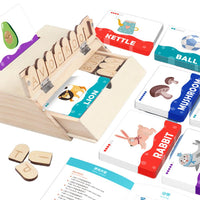 Thumbnail for Toystar EcoToys LearnBox | Creative Reading and Game Set - Educational Wooden Letter Game - Creatieve Lees- en Spelset - E...