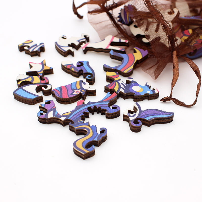 Toystar EcoToys Unipuzzle | Magic Wooden Puzzle Game - Unicorn Animal Puzzle - Magisch Houten Puzzelspel - Eenhoorn Dieren...