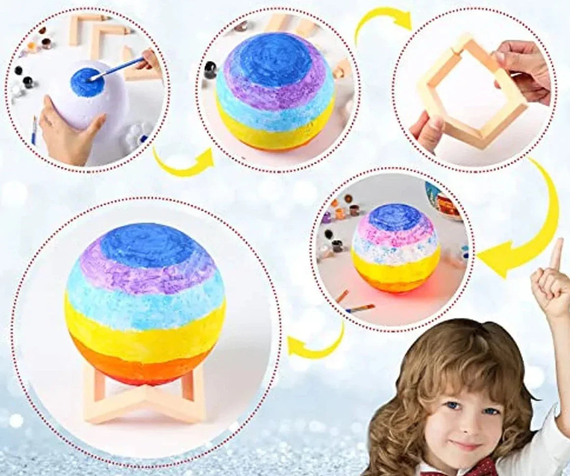 Toystar StellarGlow | Spark your child's imagination - DIY handmade planet and moon night light - Prikkel de verbeelding v...
