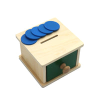 Thumbnail for Toystar EcoToys LittleCoinBox | Montessori Coin & Ball Box - Promotes hand-eye coordination - Montessori Coin & Ball Box -...