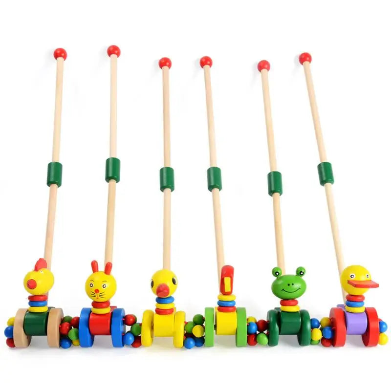 Toystar Dino Walker | First steps full of adventure - Wooden walker for toddlers - Eerste stapjes vol avontuur - Houten lo...