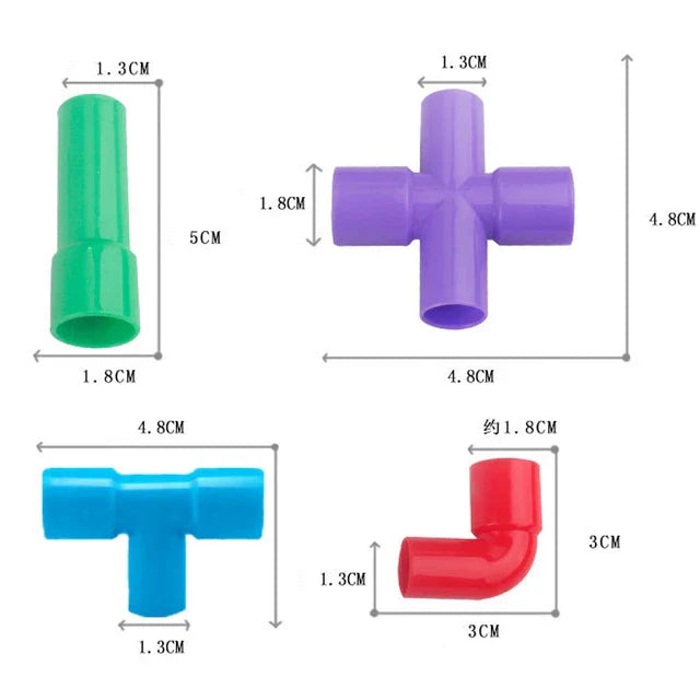 Toystar BuildTubes | Creative building and learning - Educational pipe block toys in cheerful colors - Creatief Bouwen voo...