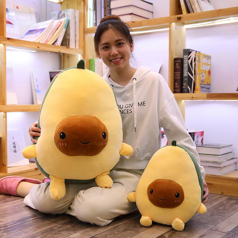 Toystar Cuddli | Soft Avocado Plush Toy - Cushion Decoration and Gift - Zachte Avocado Knuffel - Kussen Decoratie en Cadea...