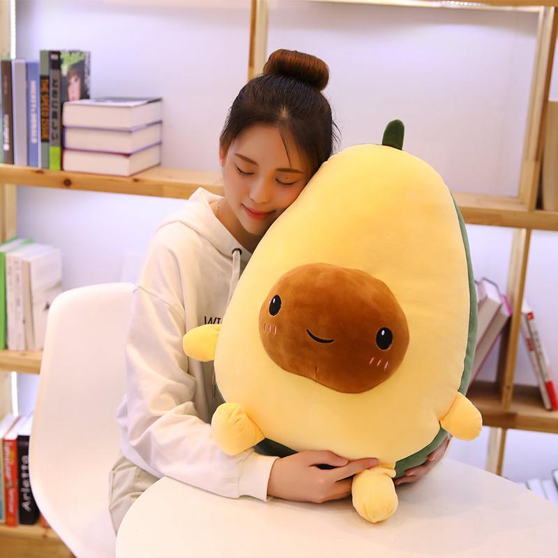 Toystar Cuddli | Soft Avocado Plush Toy - Cushion Decoration and Gift - Zachte Avocado Knuffel - Kussen Decoratie en Cadea...