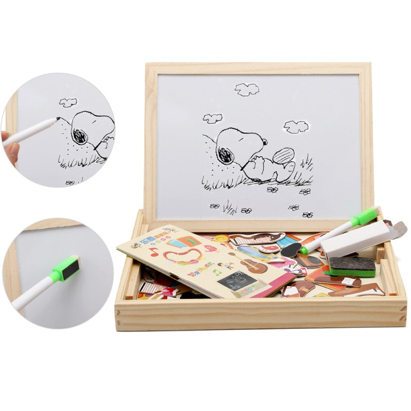 Toystar Magnetix MagnaArt | Creative learning - Wooden magnetic game board - Creatief leren - Houten magnetisch speelbord (6)