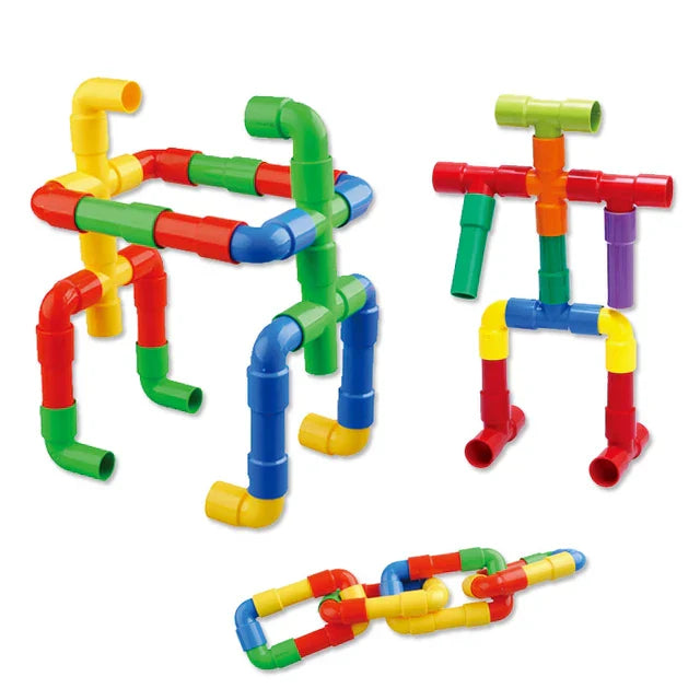 Toystar BuildTubes | Creative building and learning - Educational pipe block toys in cheerful colors - Creatief Bouwen voo...