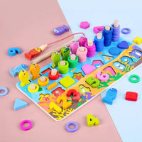 Thumbnail for Toystar EcoToys NumPuzzle | Learning to count with fun - Wooden Montessori number puzzle & fishing game - Leren tellen met...