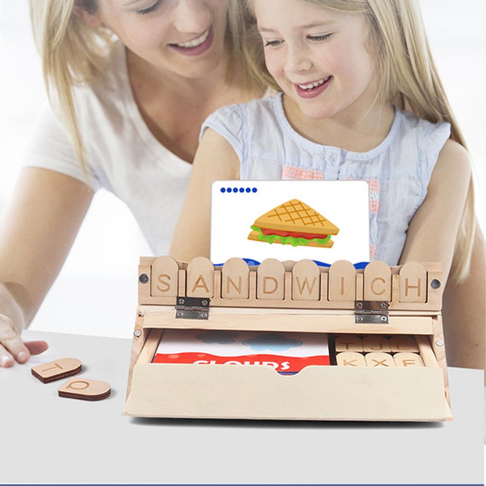 Toystar EcoToys LearnBox | Creative Reading and Game Set - Educational Wooden Letter Game - Creatieve Lees- en Spelset - E...