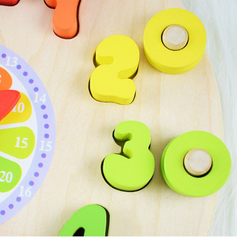 Toystar EcoToys Smart Time Learning Clock | Educational wooden puzzle - Educational playing experience for children - Educ...