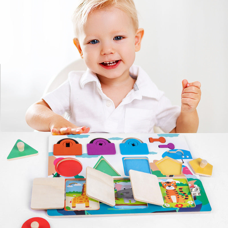 Toystar EcoToys Lock & Learn Board | Motor Development - Educational Game Board - Motorische Ontwikkeling - Educatief Spee...