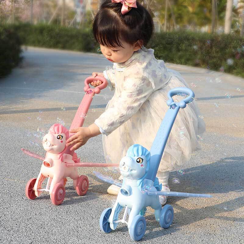 Toystar BubblePony | Magic Bubble Fun - Hand Pushed Unicorn Bubble Machine for Kids - Bestseller - Magisch bubbelplezier -...