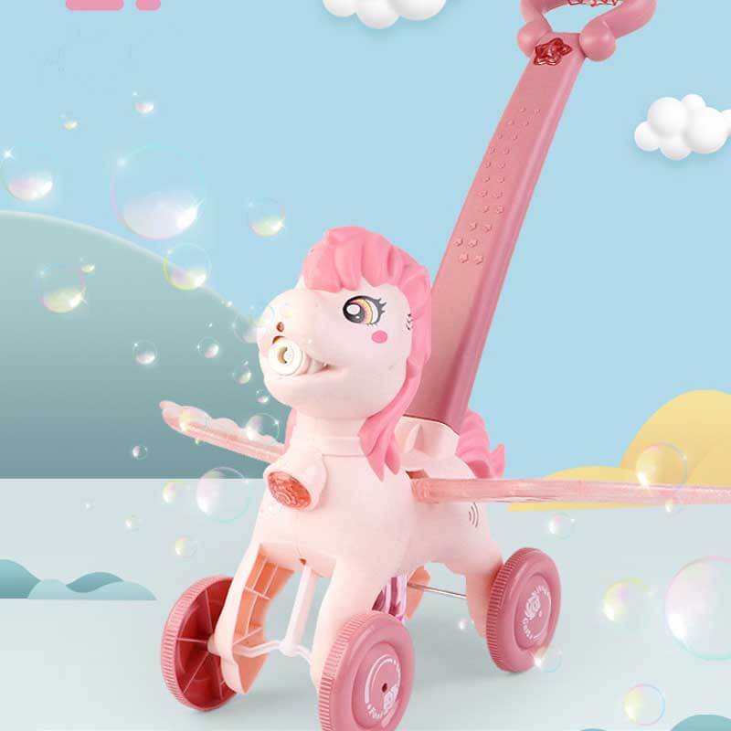 Toystar BubblePony | Magic Bubble Fun - Hand Pushed Unicorn Bubble Machine for Kids - Bestseller - Magisch bubbelplezier -...