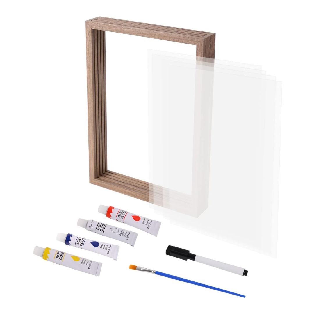 Handafdruklijst Peuters | Creatieve DIY Kit met 4-5 Plexiglasplaten – Bewaar Kostbare Herinneringen Samen 3