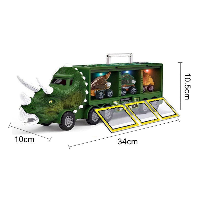 Toystar Dino King Truck | Adventure for Little Explorers - 11-in-1 dinosaur transport - Avontuur voor Kleine Ontdekkers - ...