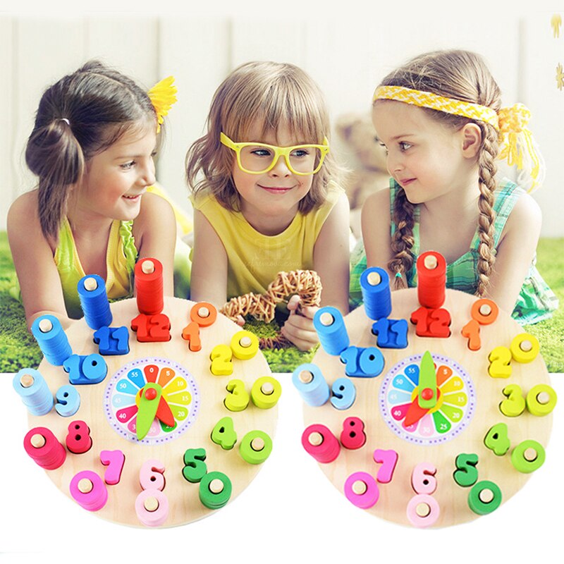 Toystar EcoToys Smart Time Learning Clock | Educational wooden puzzle - Educational playing experience for children - Educ...