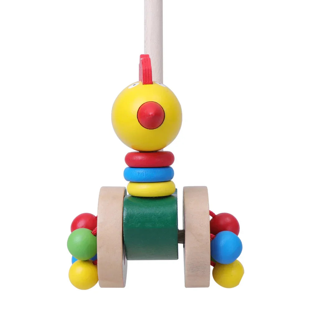 Toystar Dino Walker | First steps full of adventure - Wooden walker for toddlers - Eerste stapjes vol avontuur - Houten lo...