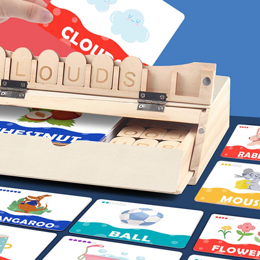 Toystar EcoToys LearnBox | Creative Reading and Game Set - Educational Wooden Letter Game - Creatieve Lees- en Spelset - E...