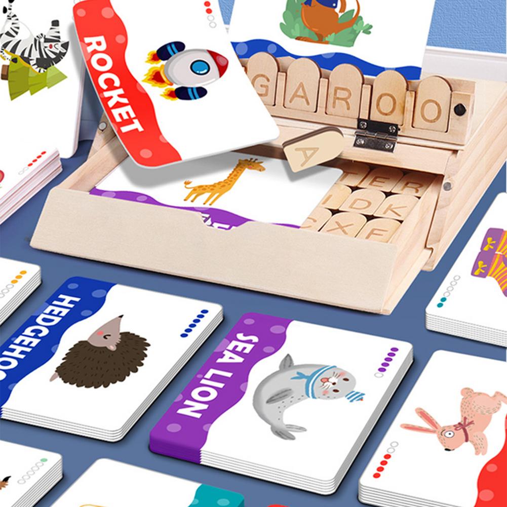 Toystar EcoToys LearnBox | Creative Reading and Game Set - Educational Wooden Letter Game - Creatieve Lees- en Spelset - E...