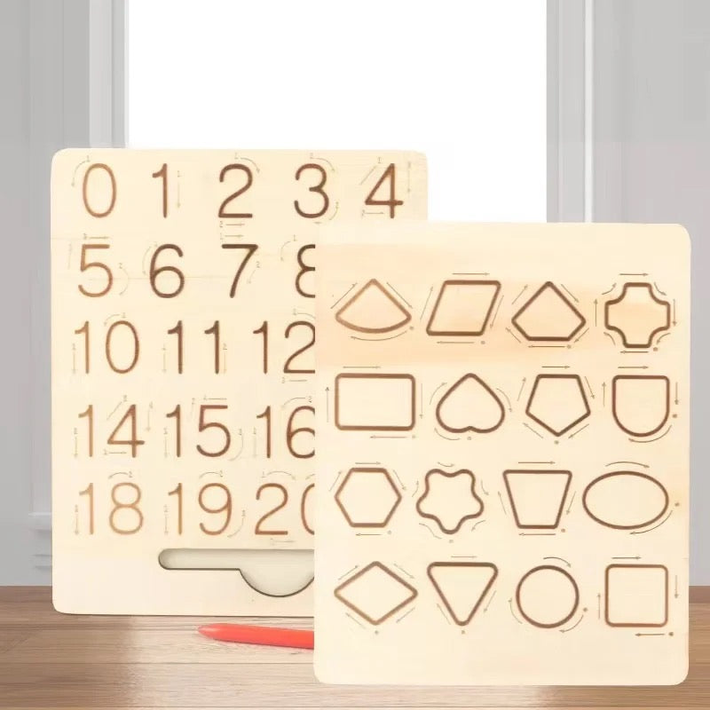 Toystar Ecotoys Montessori Cogniboard | Discover the world of numbers and letters - Educational wooden puzzle board for ch...