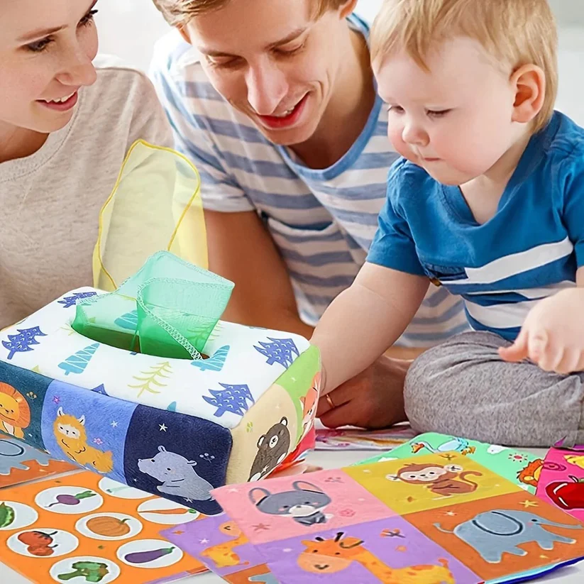 Toystar TissueToy - Magic tissue box - Endless fun for little ones - Magische tissuedoos - Eindeloos speelplezier voor kle...