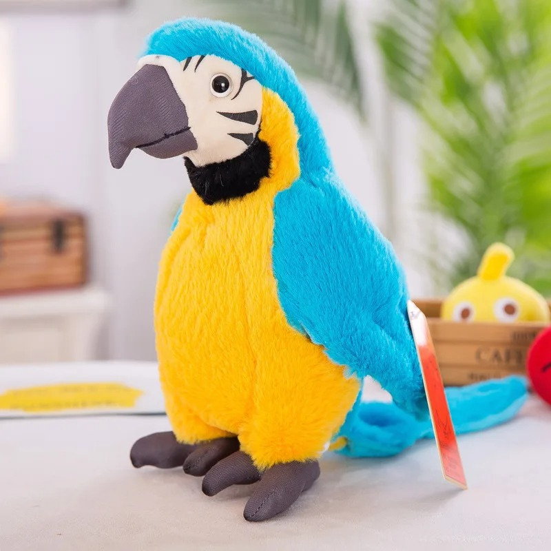 Toystar NL ChatterParrot | Interactive Plush Parrot Toy for Kids with Sound - Soft and Cuddly - Interactief Pluche Papegaa...
