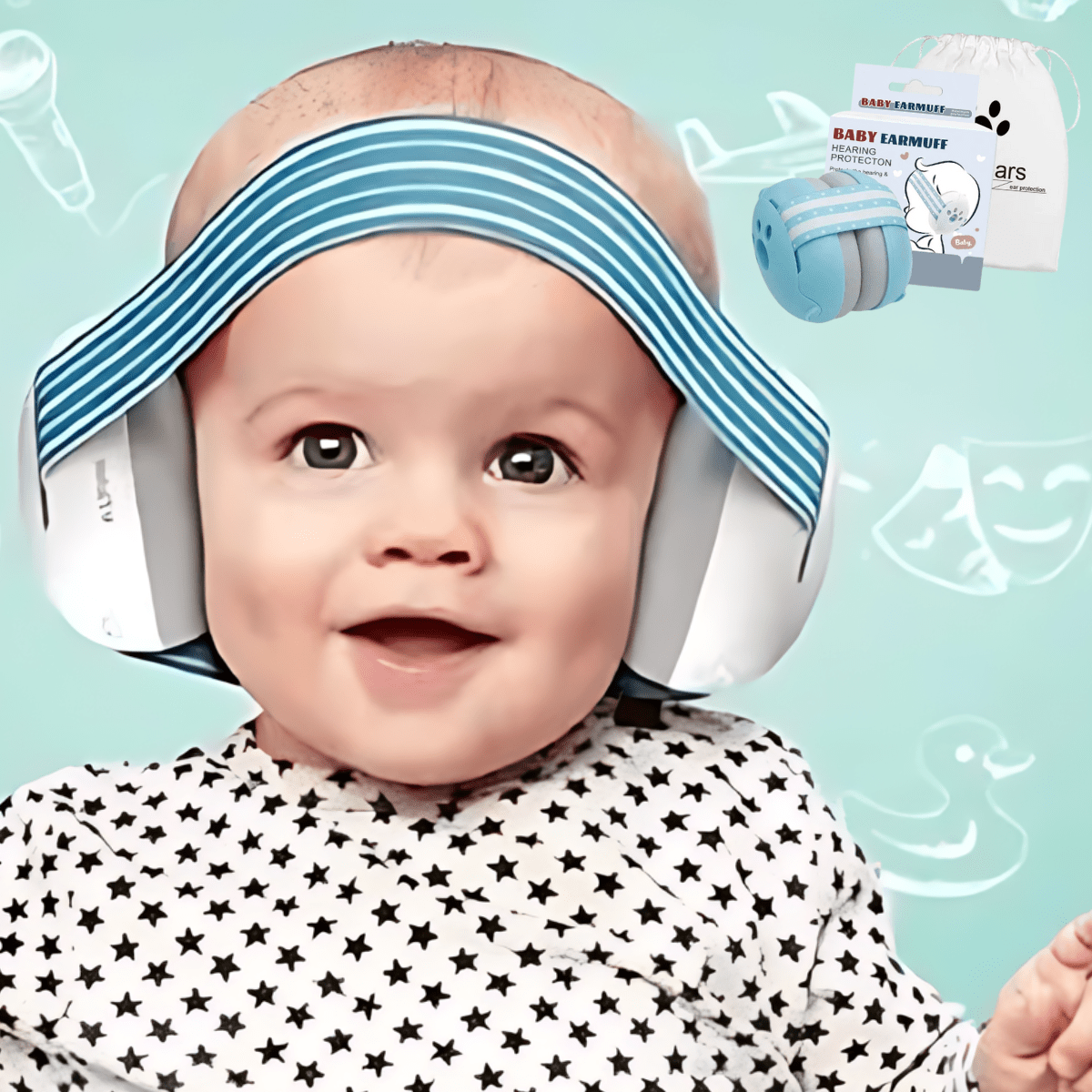 Toystar Baby Bliss | Give your baby the rest he or she deserves! - Comfortable Earmuffs for Children - Geef je baby de rus...