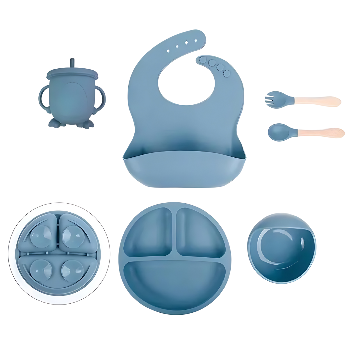 Toystar Feedo Silicone Set | Safe Baby Feeding – 6-piece Set - Veilig Baby Voeden – 6-delige Set