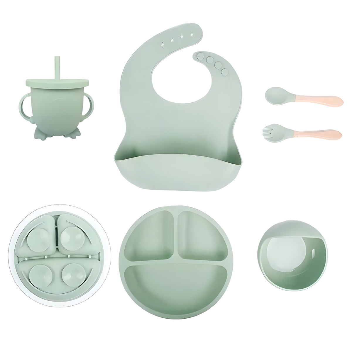 Toystar Feedo Silicone Set | Safe Baby Feeding – 6-piece Set - Veilig Baby Voeden – 6-delige Set (2)