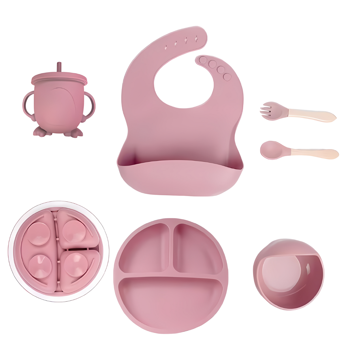 Toystar Feedo Silicone Set | Safe Baby Feeding – 6-piece Set - Veilig Baby Voeden – 6-delige Set (3)