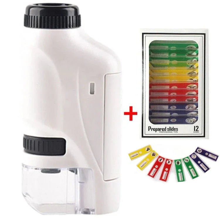 KidoScope | Portable pocket microscope for children with adjustable 60-120x zoom - Teach your children to discover!