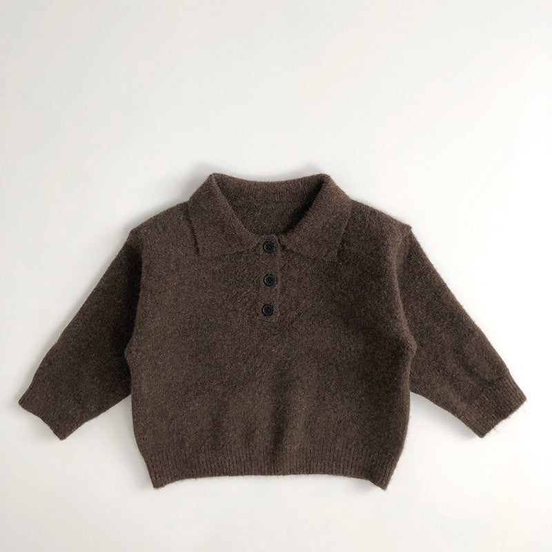 Long Cotton Polo Shirt for Kids – Warm and Breathable, Perfect for Cold Days