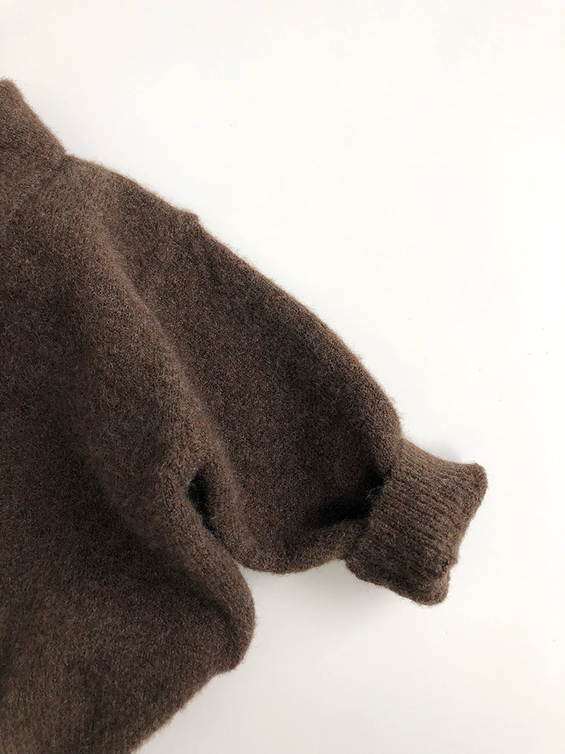 Lange Katoenen Polo voor Kinderen van 1-7 Jaar – Beige/Bruin, Warm en Ademend, Perfect voor Koude Dagen 4