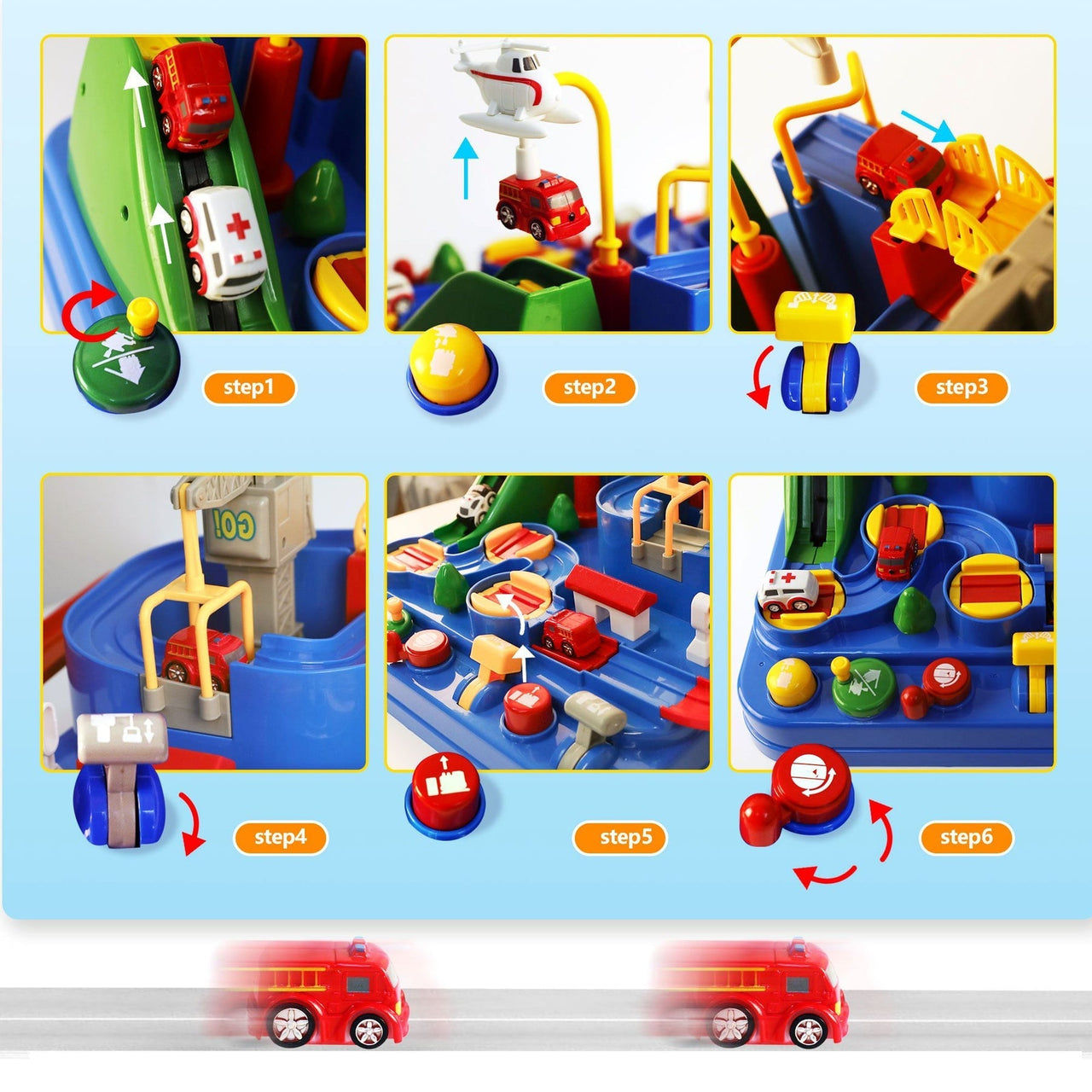 Toystar Adventure Racing Track | Train your Kids' Brain - Educational Race Track - Train het Brein van je Kids - Educatiev...