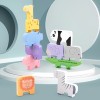 Thumbnail for Toystar EcoToys StackMaster | Improves Fine Motor Skills - Stacking Adventure Wooden Animal Block Game - Verbetert fijne m...