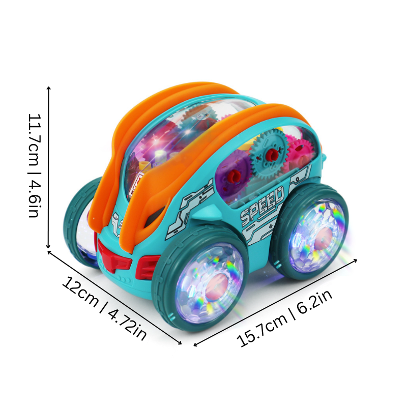 Toystar SpinRacer | Spectacular stunt fun - Electric stunt car with LED lights & music - Spectaculair stuntplezier - Elekt...