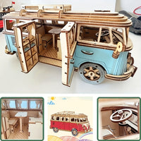 Thumbnail for Toystar NL EcoToys BrightCamper | Wooden 3D Puzzle Camper for Kids and Adults, Educational and Creative Design - 3D Puzzel...