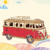 Thumbnail for Toystar NL EcoToys BrightCamper | Wooden 3D Puzzle Camper for Kids and Adults, Educational and Creative Design - 3D Puzzel...