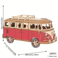 Thumbnail for Toystar NL EcoToys BrightCamper | Wooden 3D Puzzle Camper for Kids and Adults, Educational and Creative Design - 3D Puzzel...