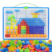 Thumbnail for Toystar NL Stack & Learn | Montessori Building Block Puzzle Set with 296 Colorful Pieces for Children from 3 Years - Monte...