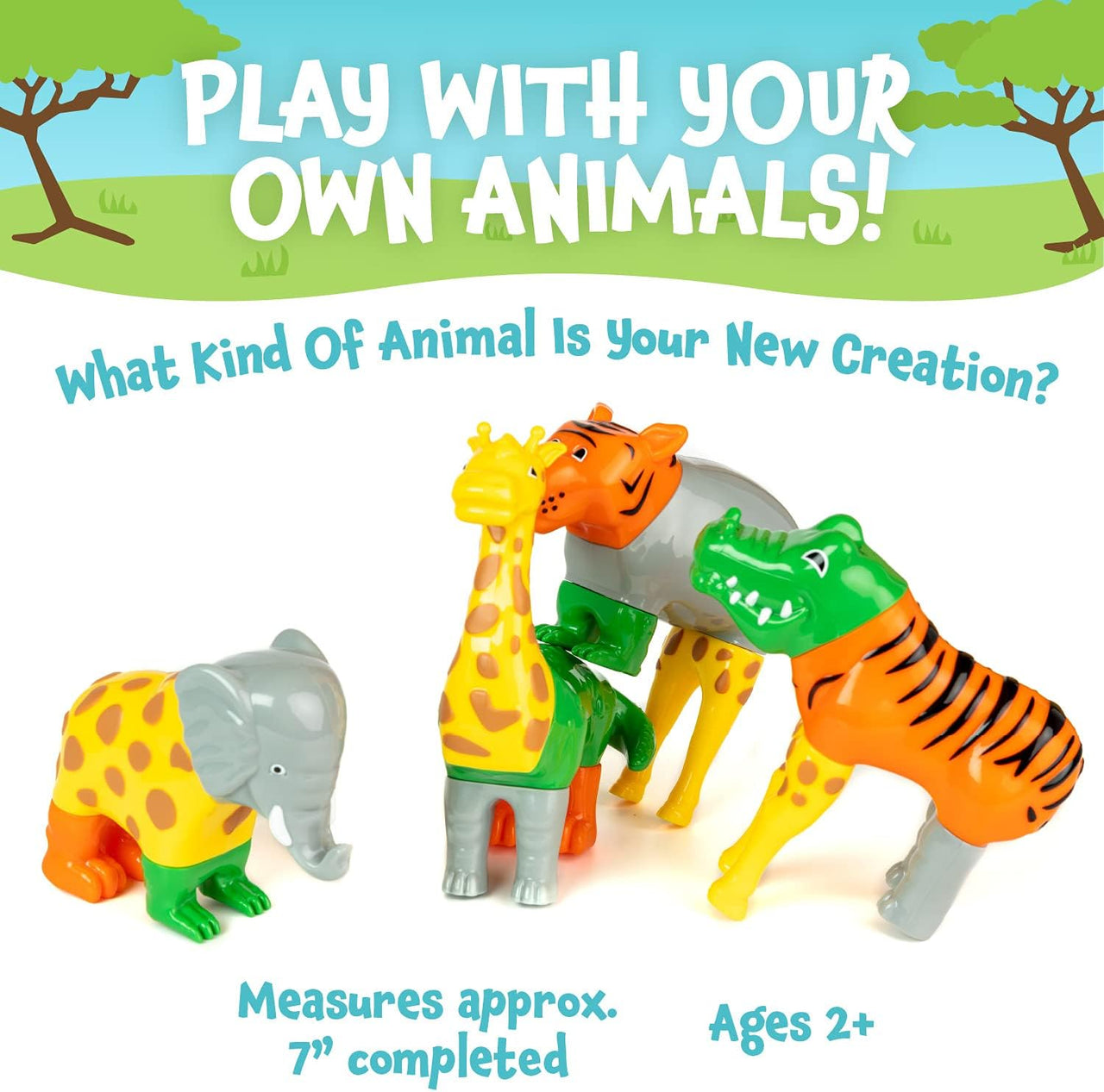 Toystar Magnetix Animal Mix™️ | Mix & Match - Educational Magnetic Animal Toys - Magnetix Animal Mix™️ | Mix & Match - Edu...