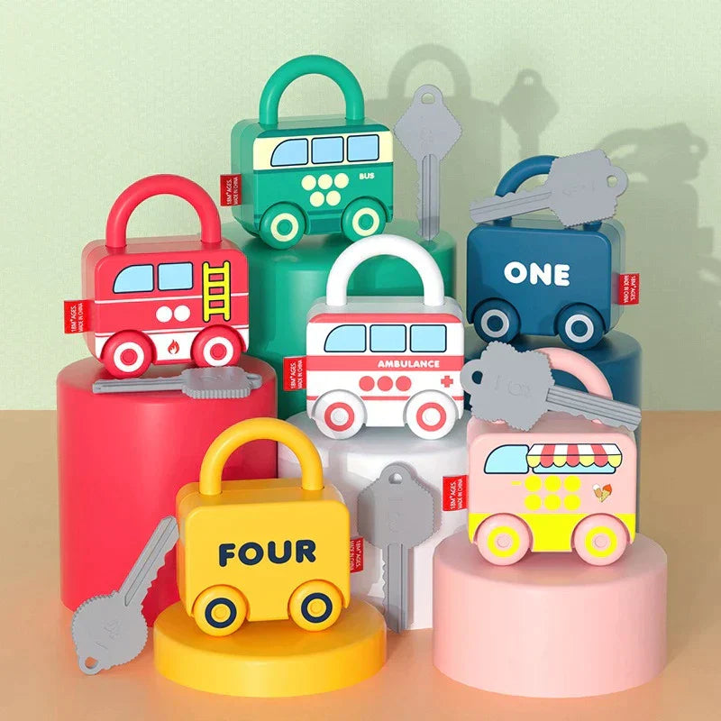 LocknLearn | Learning to discover with interactive Montessori toy locks - Stimulates curiosity and motor skills
