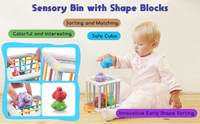 Thumbnail for Toystar NL TinySense | Montessori Baby Toy Set 4-in-1 for Sensory Development - Safe BPA-Free Material for Children - Mont...