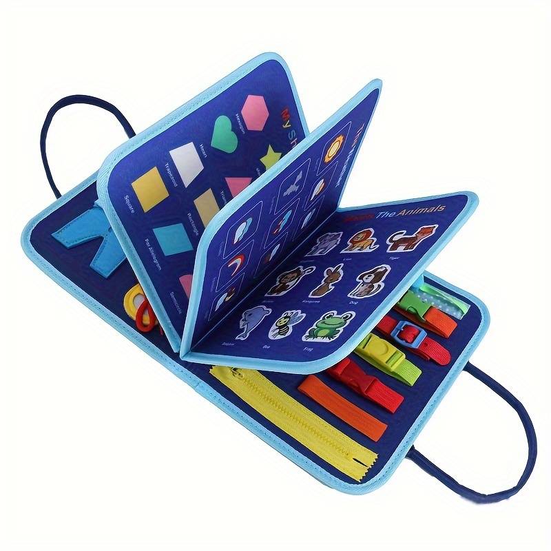 Toystar NL Montessori MagicBook | Interactive book 2+ with laces and zippers – Develop self-confidence through playful lea...