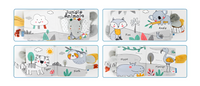 Thumbnail for Montessori Sensory Cloth Book voor Baby's met 3D Texturen en Geluiden, Veilig en Duurzaam, Ideaal voor Peuters tot 12 Maanden 5