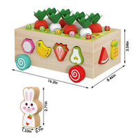 Thumbnail for Toystar NL FruitFarm | Montessori Garden Shapes Sorter Wooden Educational Toys for Toddlers - Fruits and Vegetables - Mont...