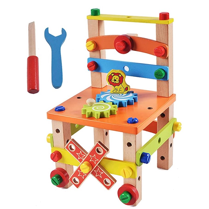 Toystar EcoToys TinyThinker Chair Set | Stimulate creativity - Montessori play fun - Stimuleer creativiteit - Montessori s...